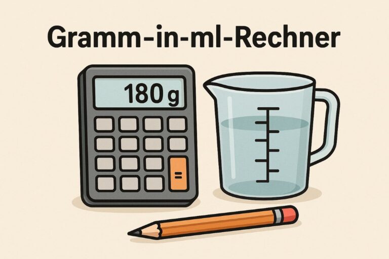 Rechner Gramm in ml