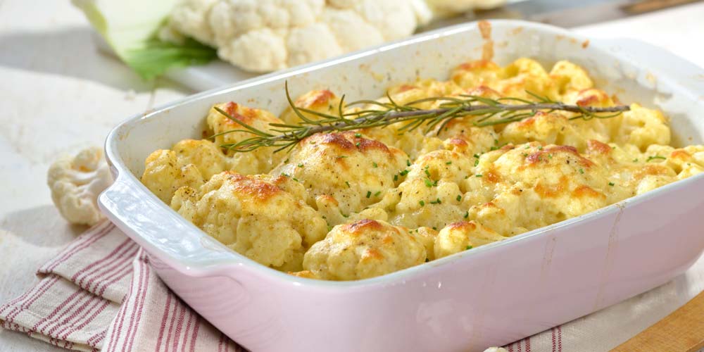 Blumenkohlauflauf Rezept mit Käse überbacken