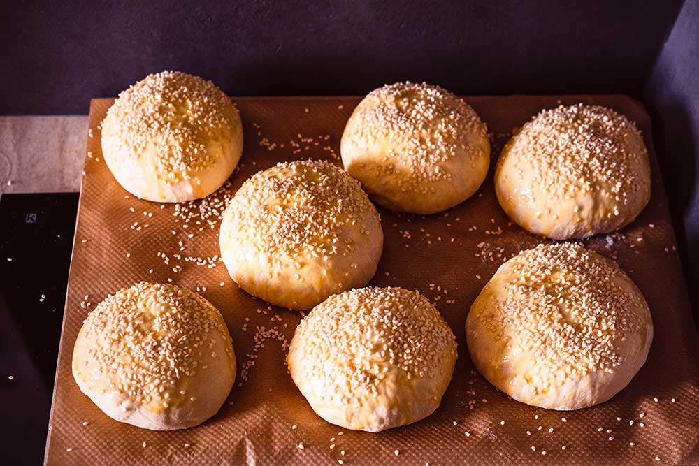 Burger Brötchen backen