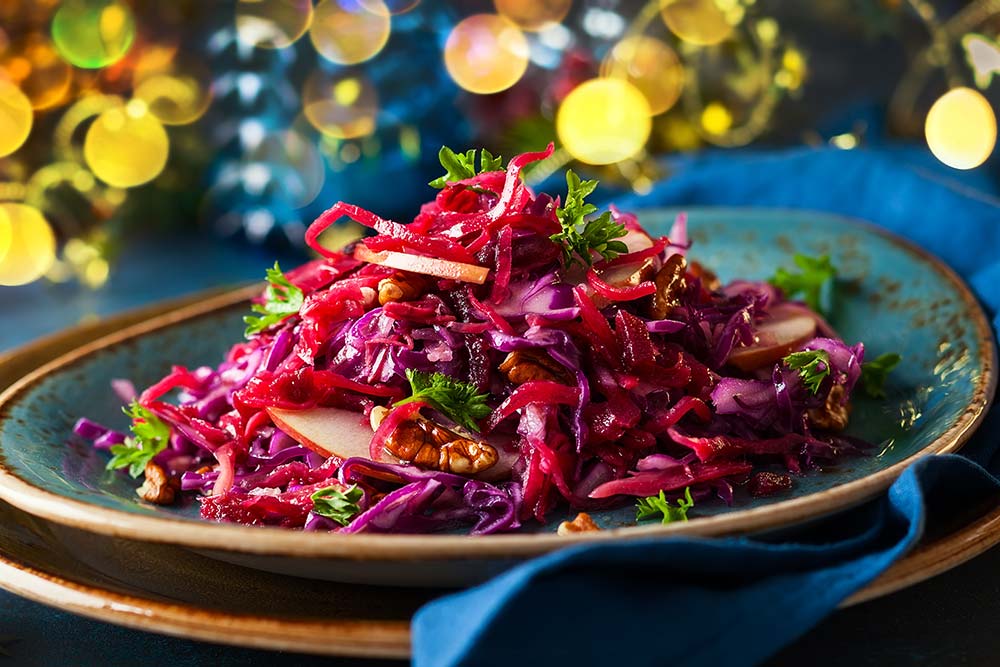 Rotkrautsalat Rezept mit Apfel und Walnüssen