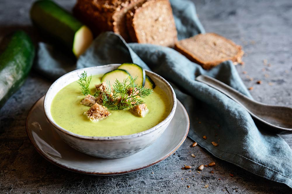 Zucchinisuppe mit Kartoffel